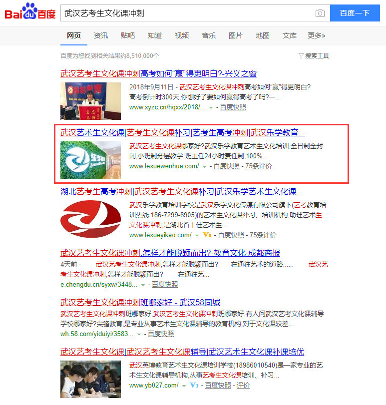 武漢藝考生文化課沖刺